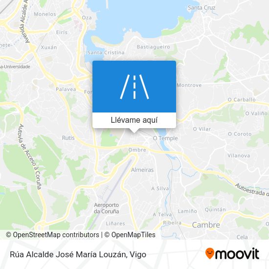 Mapa Rúa Alcalde José María Louzán