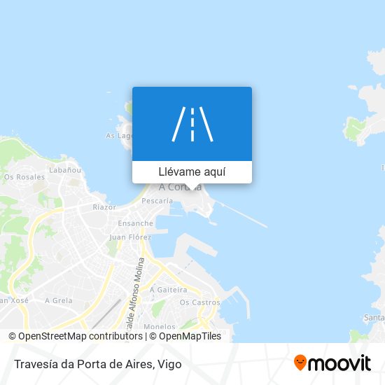 Mapa Travesía da Porta de Aires