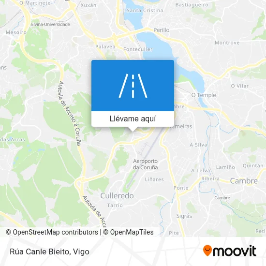 Mapa Rúa Canle Bieito