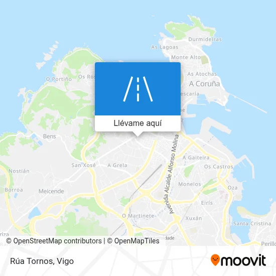 Mapa Rúa Tornos