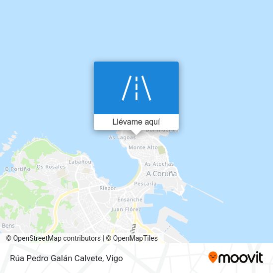 Mapa Rúa Pedro Galán Calvete