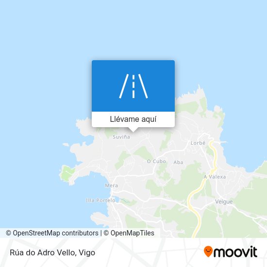 Mapa Rúa do Adro Vello