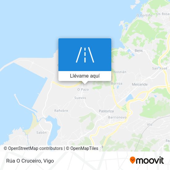 Mapa Rúa O Cruceiro