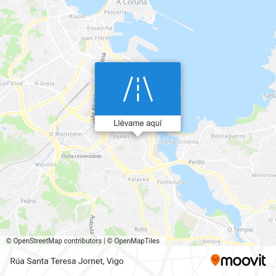Mapa Rúa Santa Teresa Jornet