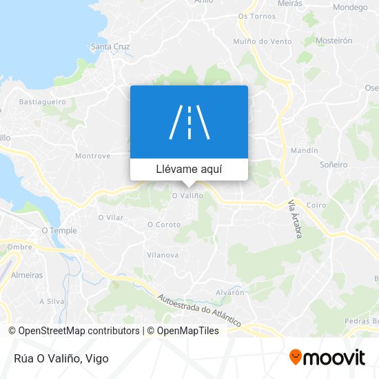 Mapa Rúa O Valiño
