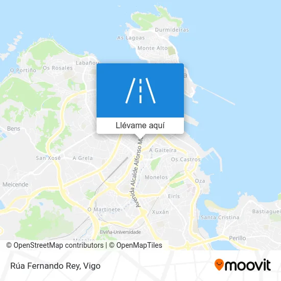 Mapa Rúa Fernando Rey