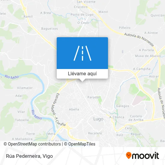 Mapa Rúa Pederneira
