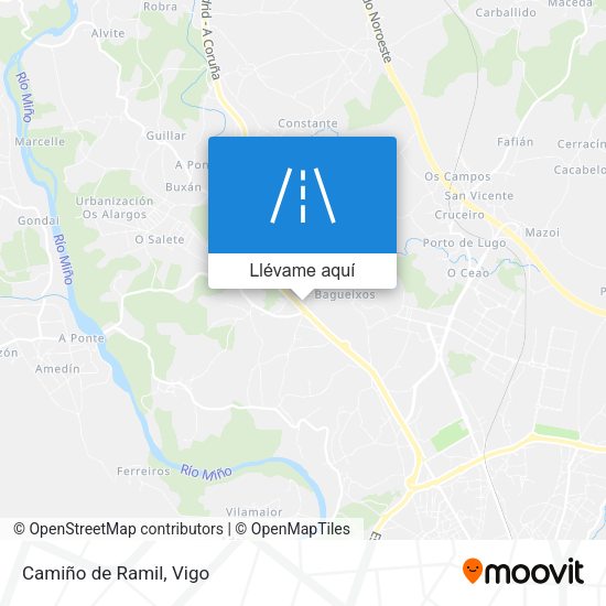 Mapa Camiño de Ramil