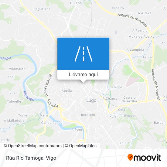 Mapa Rúa Río Tamoga