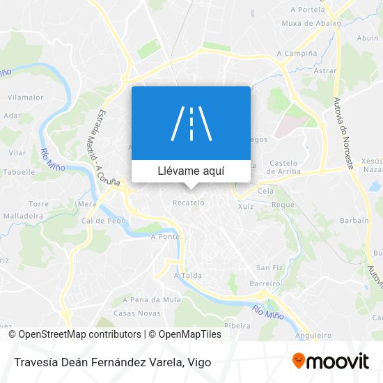 Mapa Travesía Deán Fernández Varela