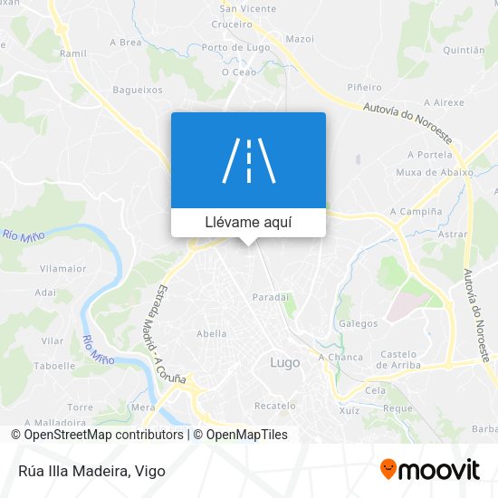 Mapa Rúa Illa Madeira