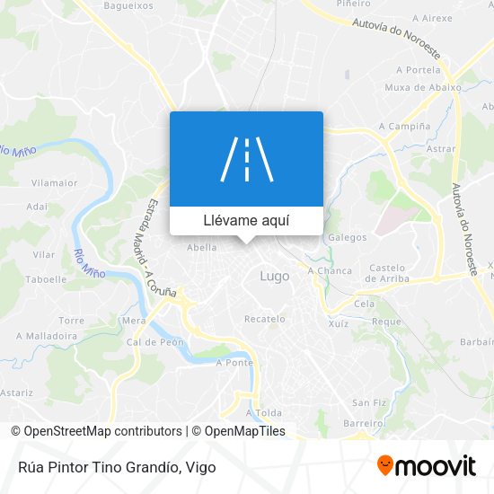 Mapa Rúa Pintor Tino Grandío