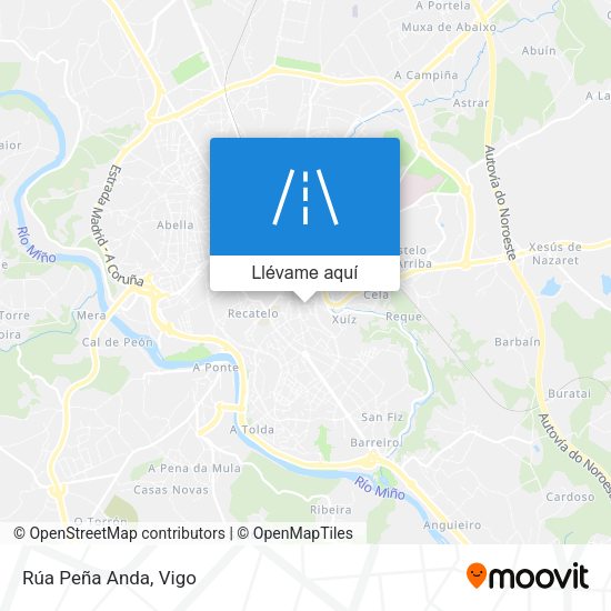 Mapa Rúa Peña Anda
