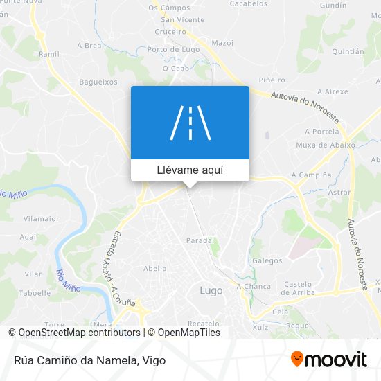 Mapa Rúa Camiño da Namela