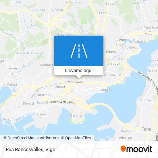 Mapa Rúa Roncesvalles