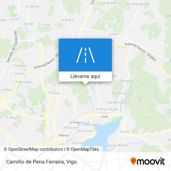 Mapa Camiño de Pena Ferreira