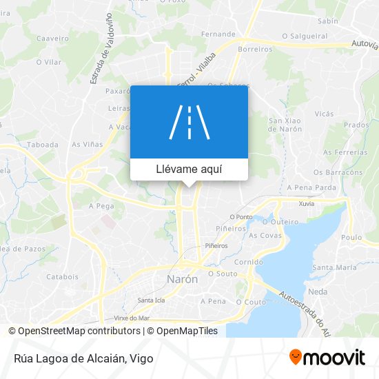 Mapa Rúa Lagoa de Alcaián