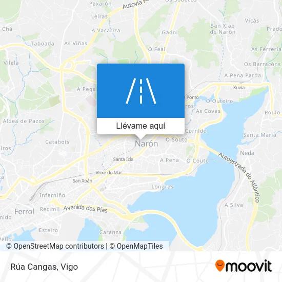 Mapa Rúa Cangas