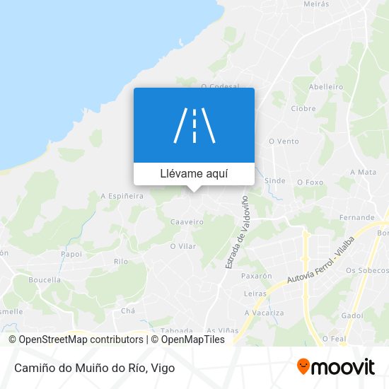 Mapa Camiño do Muiño do Río