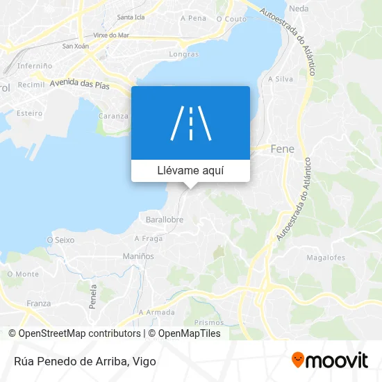 Mapa Rúa Penedo de Arriba