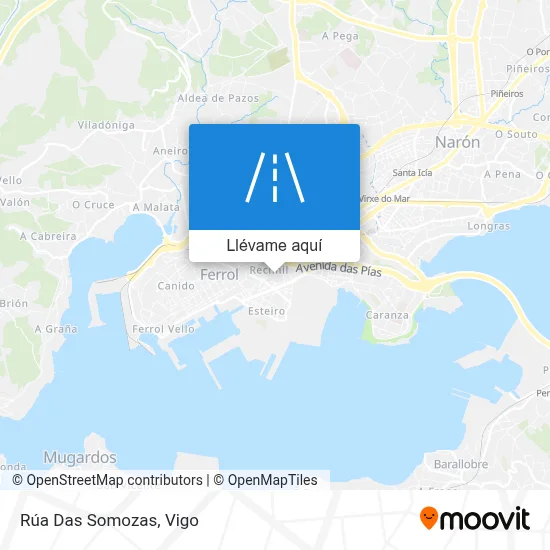 Mapa Rúa Das Somozas