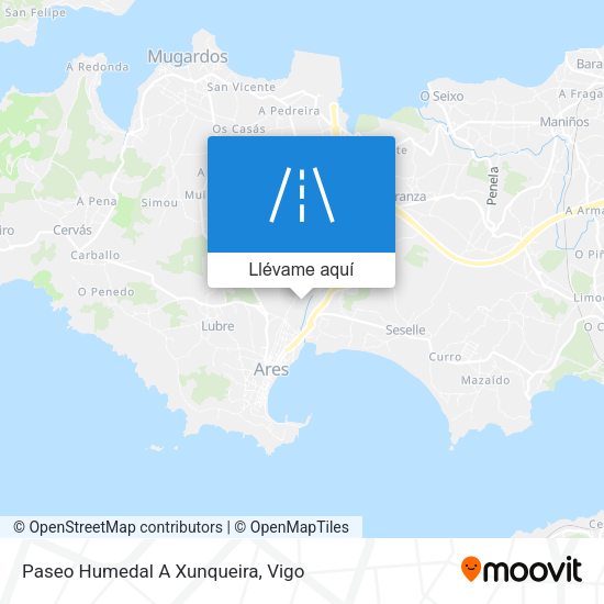 Mapa Paseo Humedal A Xunqueira