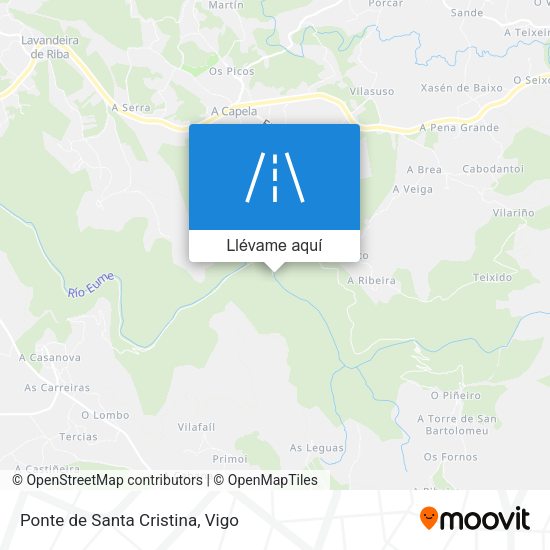 Mapa Ponte de Santa Cristina
