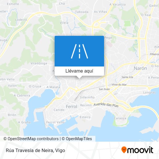 Mapa Rúa Travesía de Neira