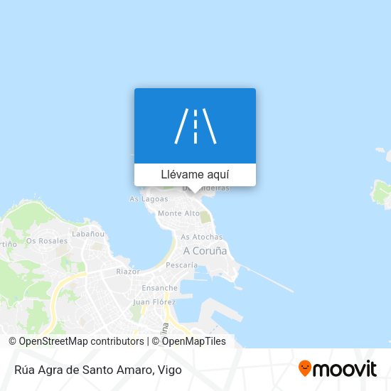 Mapa Rúa Agra de Santo Amaro