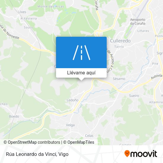 Mapa Rúa Leonardo da Vinci