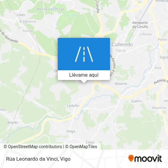 Mapa Rúa Leonardo da Vinci