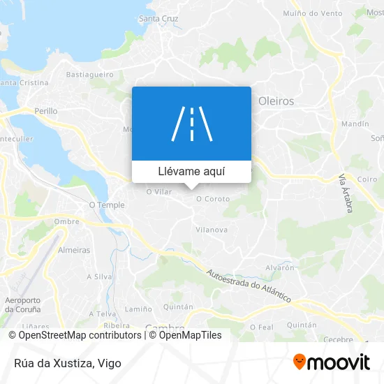 Mapa Rúa da Xustiza