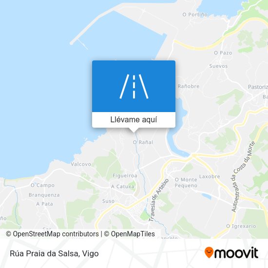 Mapa Rúa Praia da Salsa