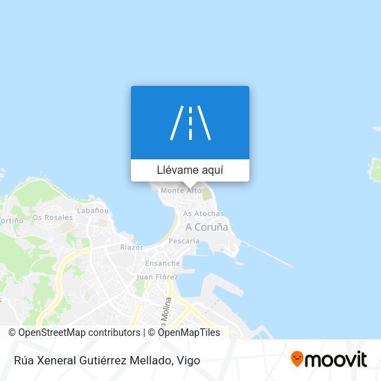 Mapa Rúa Xeneral Gutiérrez Mellado