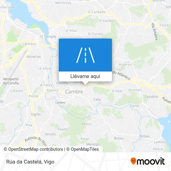 Mapa Rúa da Castelá