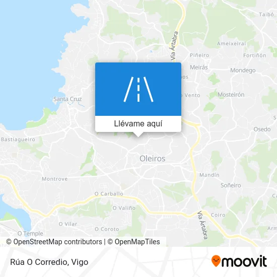 Mapa Rúa O Corredio