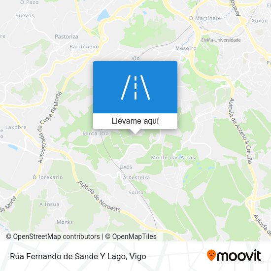 Mapa Rúa Fernando de Sande Y Lago
