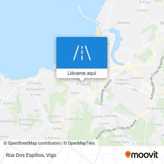 Mapa Rúa Dos Espiños