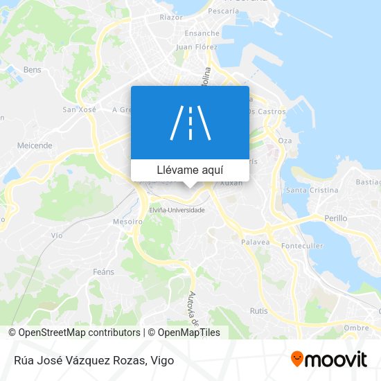 Mapa Rúa José Vázquez Rozas