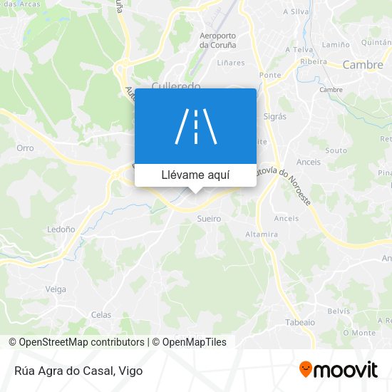 Mapa Rúa Agra do Casal