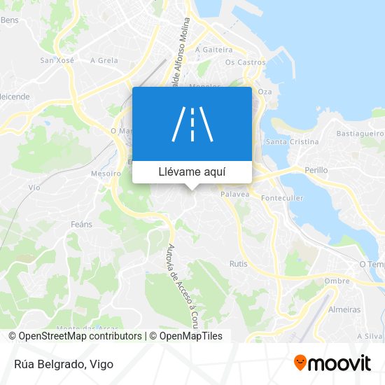 Mapa Rúa Belgrado