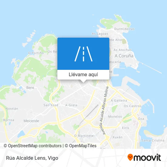 Mapa Rúa Alcalde Lens