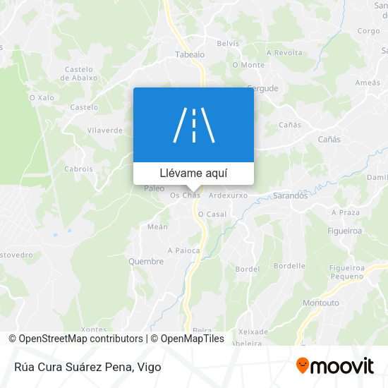 Mapa Rúa Cura Suárez Pena