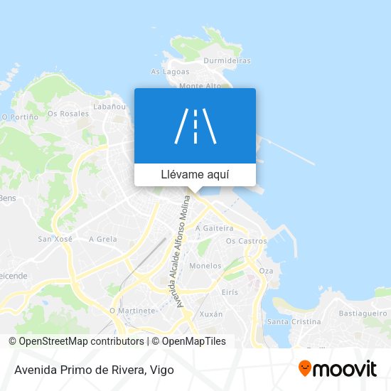 Mapa Avenida Primo de Rivera
