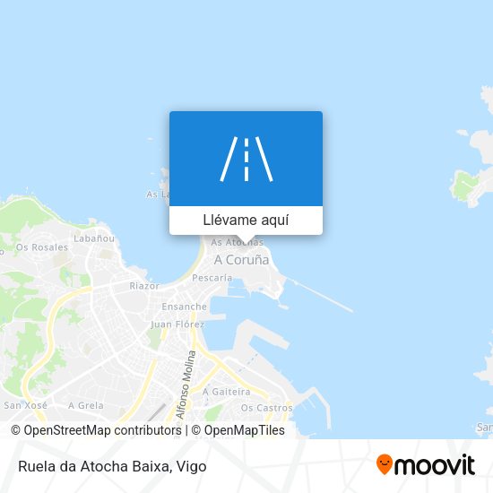 Mapa Ruela da Atocha Baixa