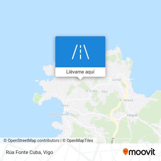 Mapa Rúa Fonte Cuba