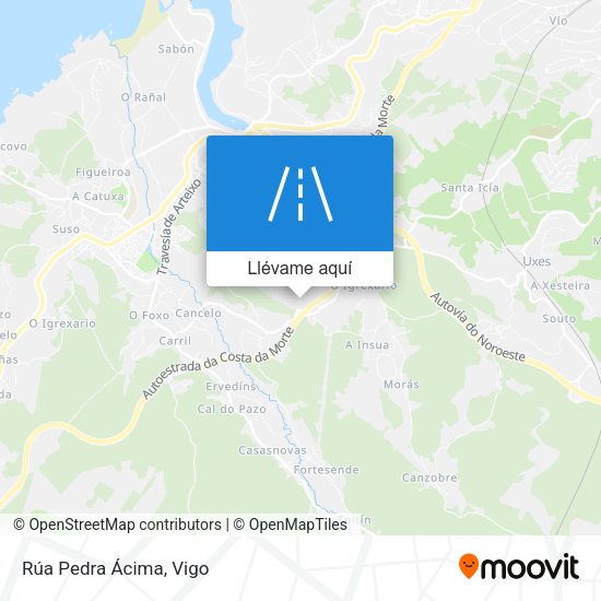 Mapa Rúa Pedra Ácima