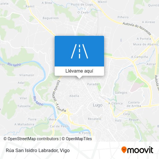 Mapa Rúa San Isidro Labrador