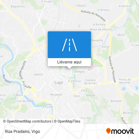 Mapa Rúa Pradairo