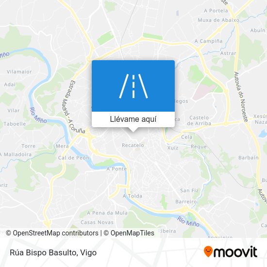 Mapa Rúa Bispo Basulto